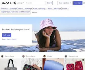 Bazaara.ae(Buy and sell preloved clothing and home goods) Screenshot