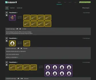 Bazaar.tf(The most advanced trading site for the Steam platform) Screenshot