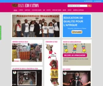 Bazabazaprojects.org(ONG pour l'Education au Togo) Screenshot