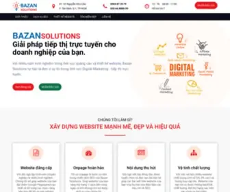 Bazansolutions.com(Công ty chuyên cung cấp giải pháp tiếp thị trực tuyến (marketing online)) Screenshot