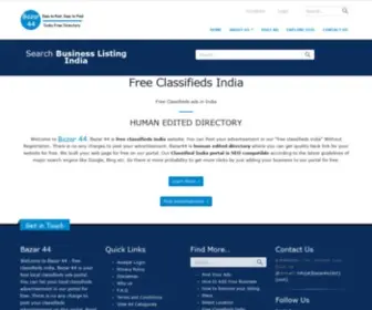 Bazar44.com(Free Online Classifieds Website India) Screenshot