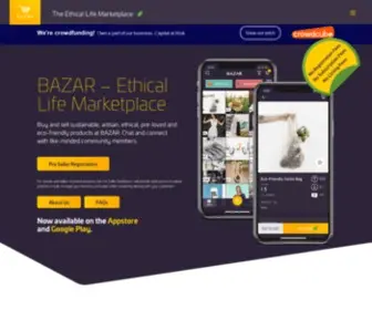 Bazarapp.co.uk(Buy Ethical Products on GoEthical) Screenshot