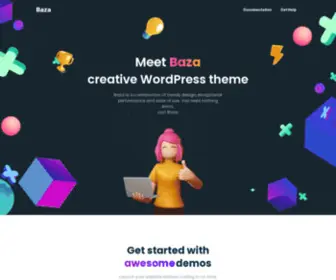 Bazatheme.com(Creative MultiPurpose WordPress Theme) Screenshot