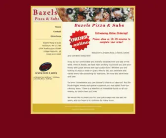 Bazels-Pizza.com(Bazels Pizza & Subs) Screenshot