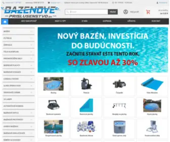 Bazenoveprislusenstvo.sk(Bazénov) Screenshot
