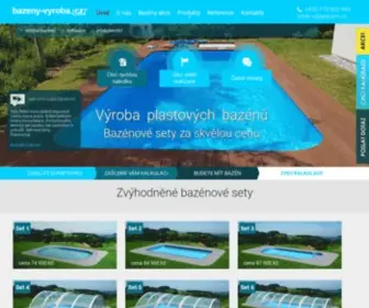 Bazeny-Vyroba.cz(Firma Bazény) Screenshot