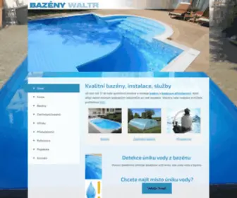 Bazeny-Waltr.cz(Kvalitní bazény) Screenshot