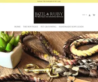 Bazilruby.com(Bazil & Ruby Animal Empire and Pet Boutique) Screenshot