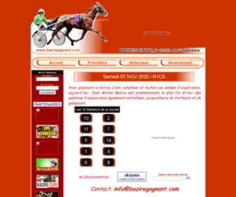 Baziregagnant.com(Hebergement web allopass audiotel et Micro Paiement) Screenshot
