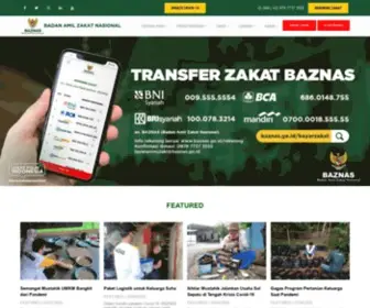 Baznas.go.id(Badan Amil Zakat Nasional (BAZNAS)) Screenshot