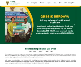 Baznasgresik.com(BAZNAS Kabupaten Gresik) Screenshot