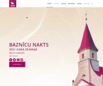 Baznicunakts.lv(Baznīcu) Screenshot