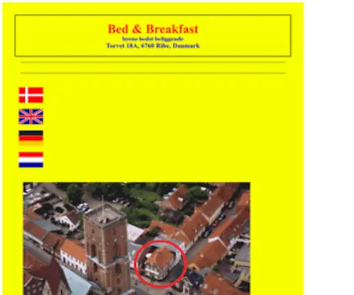 BB-Ribe.dk(Bed and Breakfast i Danmark) Screenshot
