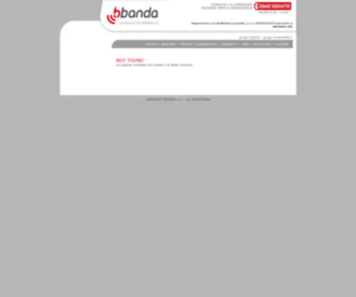 BBanda.it(Internet ultraveloce con fibra e wireless) Screenshot