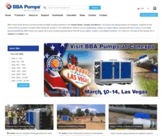 BBapumpsusa.com(BBA Pumps North America) Screenshot