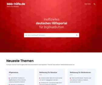 BBB-Hilfe.de(Startseite) Screenshot