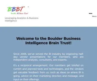 BBBT.us(Boulder Business Intelligence Brain Trust (BBBT)) Screenshot