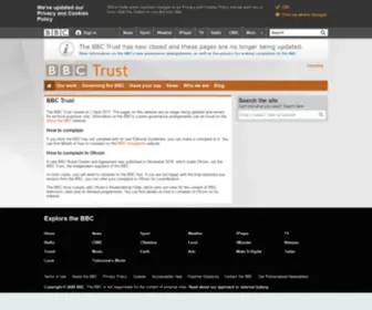 BBcgovernors.co.uk(BBC Trust) Screenshot