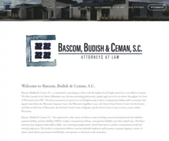 BBclaw.com(Bascom, Budish & Ceman, S.C) Screenshot