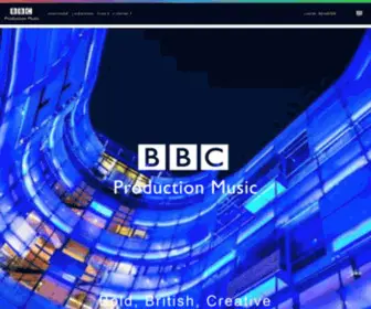 BBCproductionmusic.com(BBC Production Music) Screenshot