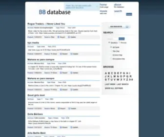 BBdatabase.com(Movie Database) Screenshot