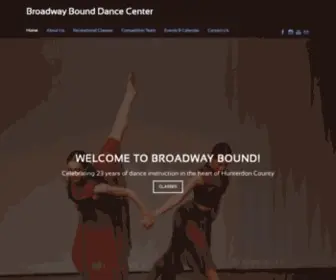 BBDCNJ.com(Broadway Bound Dance Center) Screenshot