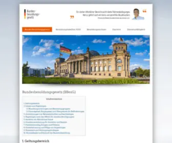 BBesg.de(Hintergründe und Erklärungen zum Bundesbesoldungsgesetz (BBesG)) Screenshot