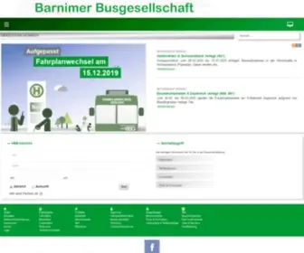 BBG-Eberswalde.de(Barnimer Busgesellschaft) Screenshot