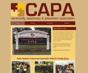 BBhcapa.org(Community Awareness & Prevention Association (CAPA)) Screenshot