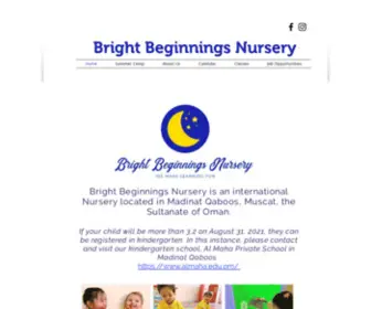 BBnursery.com(Bright Beginnings Nursery) Screenshot