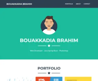 BBouakkadia.com(Resume BOUAKKADIA BRAHIM) Screenshot