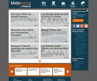 BBox-News.com(Site d'actualité et d'information sur les offres de Bouygues Telecom) Screenshot