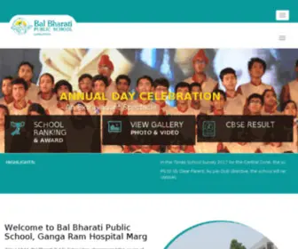 BBPSGR.edu.in(Bal Bharati Public School) Screenshot
