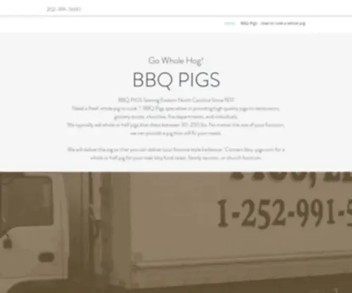 BBQ-Pigs.com(BBQ Pigs) Screenshot
