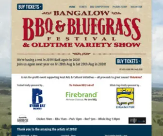 BBQbluegrass.com.au(Bangalow BBQ & Bluegrass Festival) Screenshot