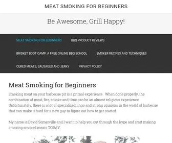 BBQDRyrubs.com(Meat Smoking for Beginners) Screenshot