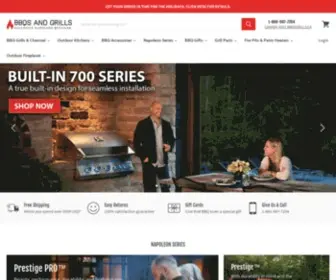 BBQSgrills.com(Napoleon Premium BBQs & Grills) Screenshot