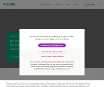 BBraun.com(A leading medical technology company) Screenshot