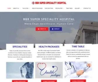 BBrhospitals.com(BBR Super Speciality Hospital) Screenshot