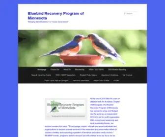 BBRP.org(Bluebird Recovery Program of Minnesota) Screenshot