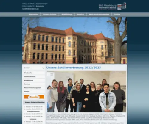 BBS-Beims.de(BBS Hermann Beims Magdeburg) Screenshot