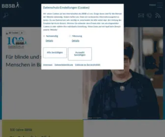 BBSB.org(Hilfe für blinde und sehbehinderte Menschen in Bayern) Screenshot