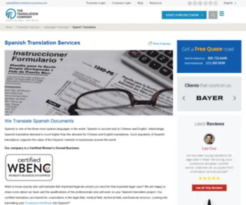 BBspanish.com(The Translation Company) Screenshot