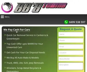 BBstowing.com.au(Towing & Cash For Cars Canberra With Car Removal Service Call) Screenshot