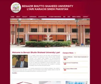 BBsul.edu.pk(Benazir Bhutto Shaheed University) Screenshot