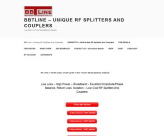 BBT-Line.com(Way RF Splitters And Couplers) Screenshot