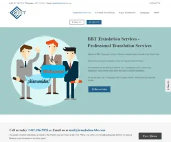 BBT-Translation-Services.com(BBT Translation Services) Screenshot