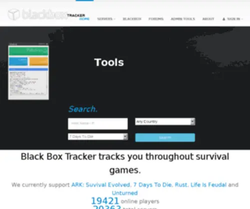 BBtracker.net(Black Box Tracker) Screenshot