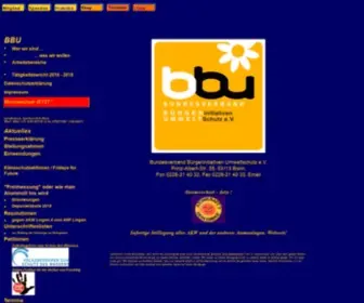 BBU-Online.de(Bundesverband Buergerinitiativen Umweltschutz BBU) Screenshot