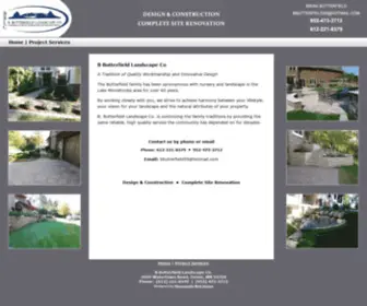 BButterfieldlandscape.com(Butterfield Landscaping) Screenshot